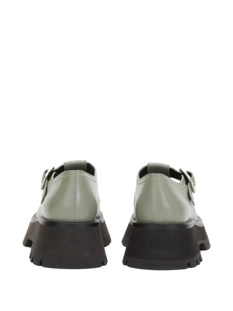 3.1 Phillip Lim buckle T-bar loafers - Green - zdjęcie produktu nr 2