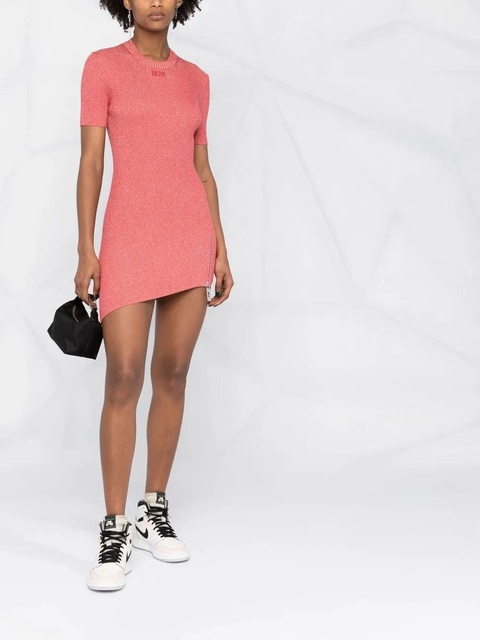 GCDS knitted lurex mini dress - Pink - zdjęcie produktu nr 2