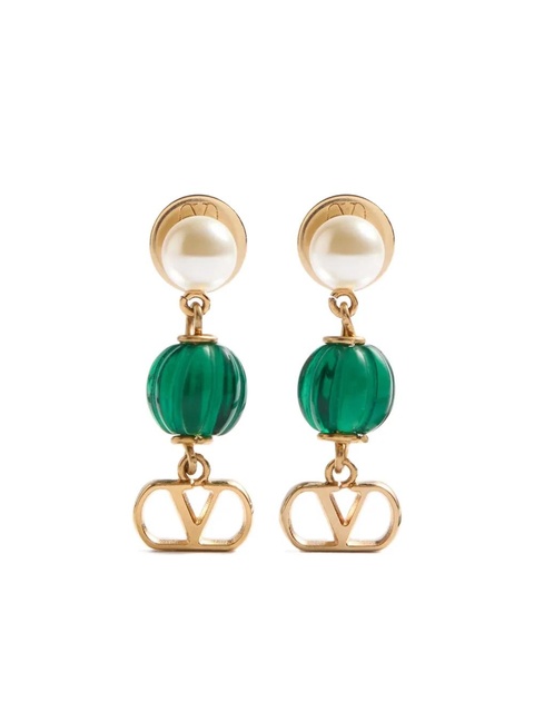Valentino Garavani VLogo Signature drop earrings - Gold - zdjęcie produktu nr 1