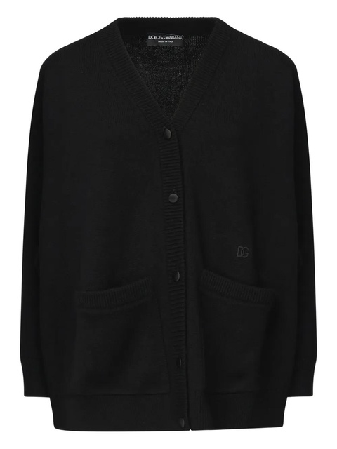 Dolce & Gabbana buttoned patch-pocket cardigan - Black - zdjęcie produktu nr 1