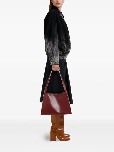 Marni small Cresta E/W leather tote bag - Red - zdjęcie produktu nr 2