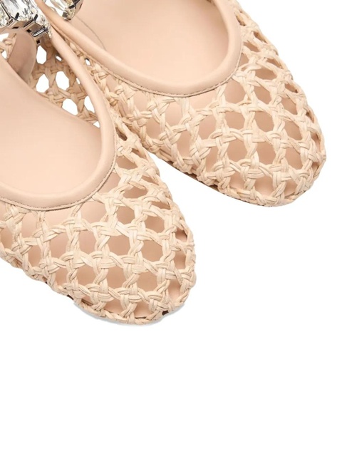 Casadei Versilia crystal-embellished ballet flats - Pink - zdjęcie produktu nr 2