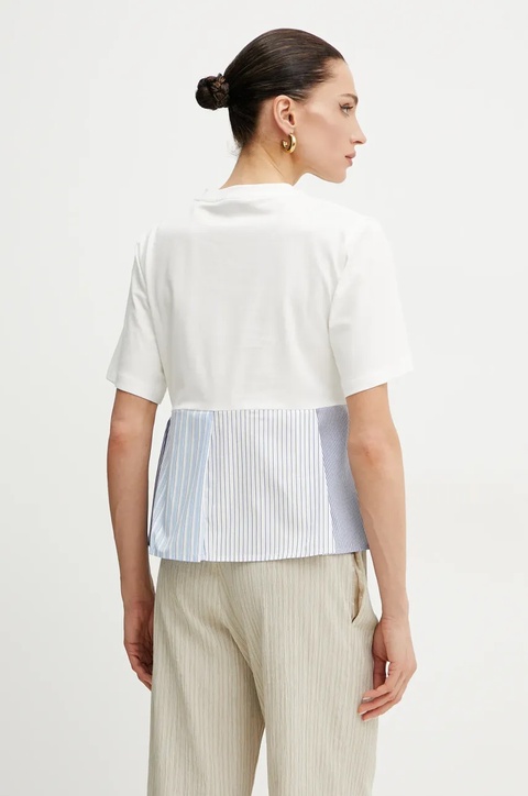 Weekend Max Mara t-shirt bawełniany damski kolor biały 2515941102600 - zdjęcie produktu nr 1