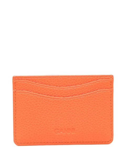 GANNI logo-appliqué cardholder - Orange - zdjęcie produktu nr 1