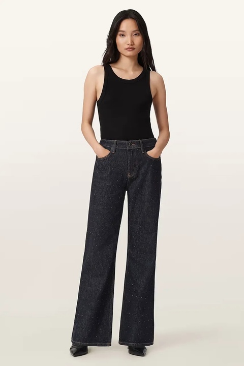 AllSaints jeansy EMBER damskie medium waist W098ED - zdjęcie produktu nr 1