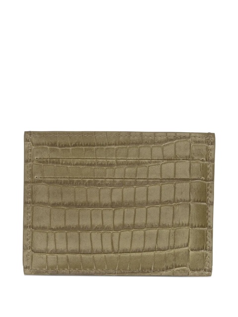 Longchamp crocodile-effect leather wallet - Green - zdjęcie produktu nr 2