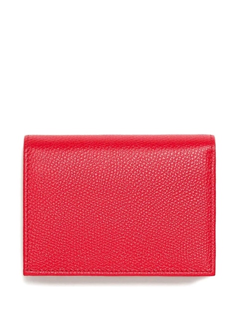 Valentino Garavani grained VLogo-signature wallet - Red - zdjęcie produktu nr 1