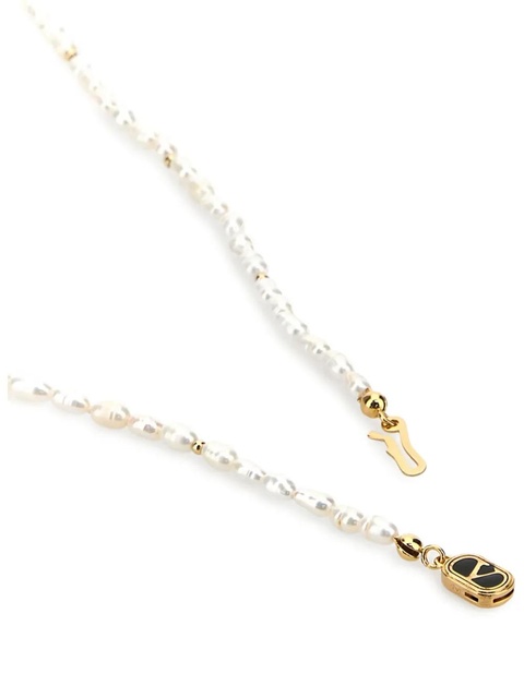 Valentino Garavani Ovalette Pearls necklace - White - zdjęcie produktu nr 2
