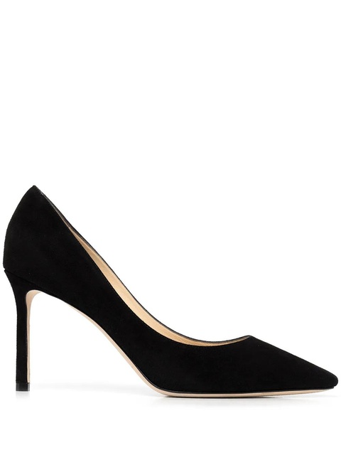 Jimmy Choo Romy 85mm suede pumps - Black - zdjęcie produktu nr 1