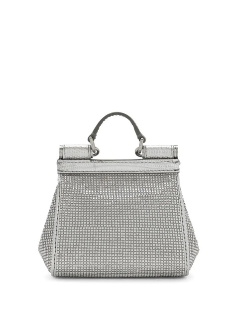 Dolce & Gabbana KIM DOLCE&GABBANA mini Sicily satin top-handle bag - Silver - zdjęcie produktu nr 2