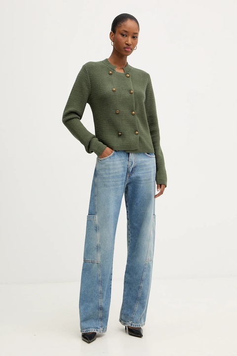 Morgan kardigan damski kolor zielony lekki MVRAC - zdjęcie produktu nr 2