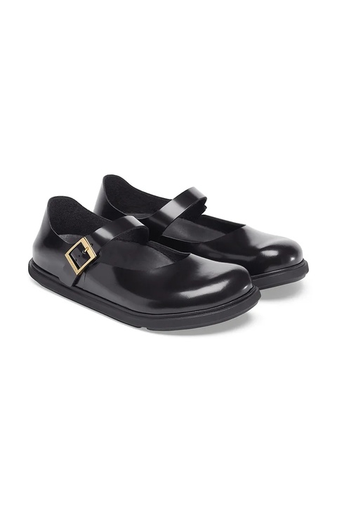 Birkenstock baleriny skórzane Mantova Droplet Buckle kolor czarny 1030140 - zdjęcie produktu nr 2