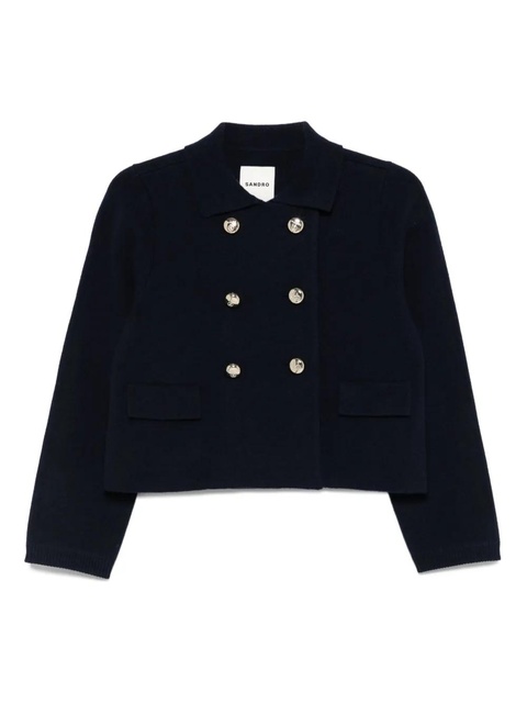 SANDRO double-breasted cardigan - Blue - zdjęcie produktu nr 2