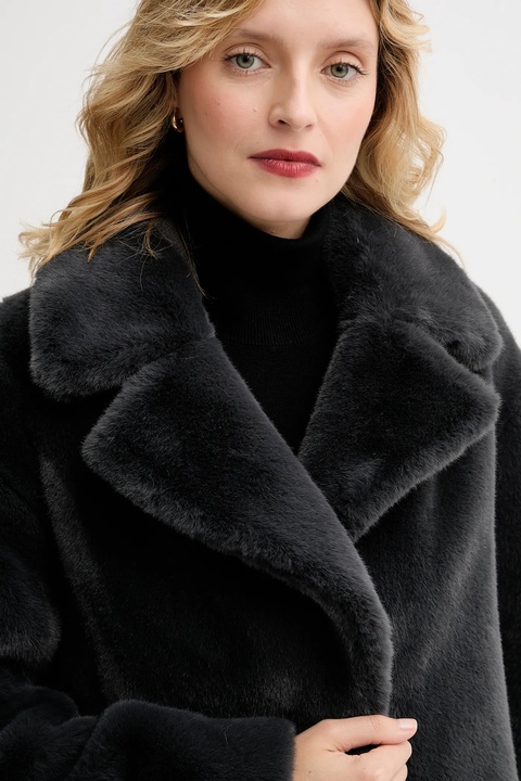 Stand Studio płaszcz Camille Cocoon Coat damski kolor szary przejściowy oversize 61137-9070 - zdjęcie produktu nr 2