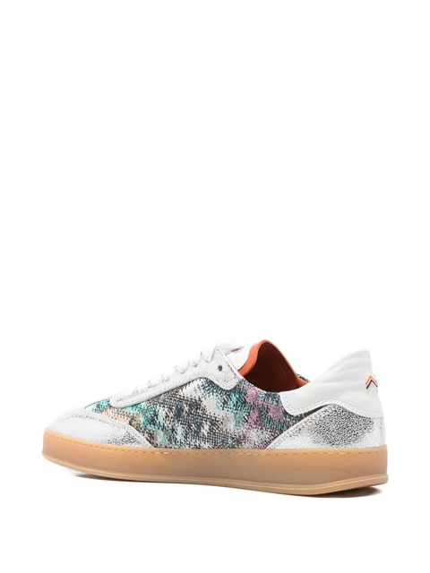 Missoni patterned leather sneakers - Grey - zdjęcie produktu nr 2