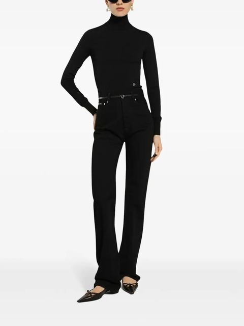 Dolce & Gabbana ribbed knit turtleneck - Black - zdjęcie produktu nr 2