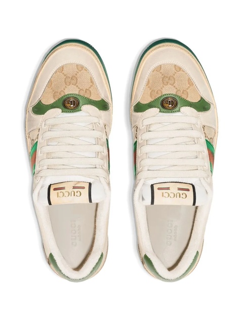 Gucci monogram-leather sneakers - Neutrals - zdjęcie produktu nr 2