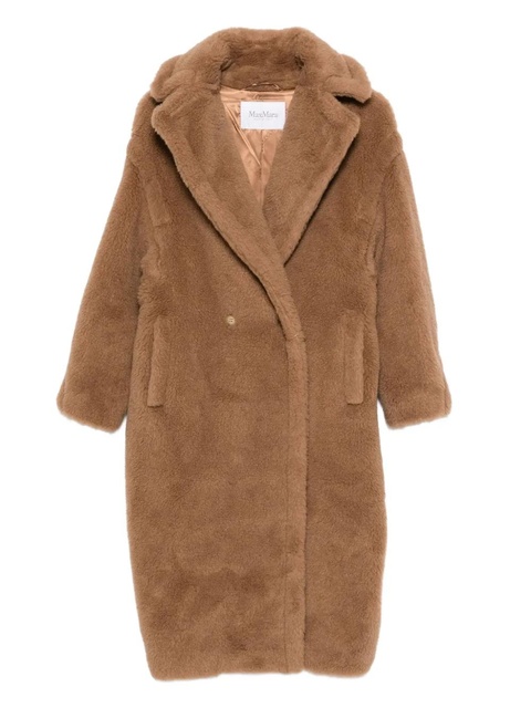 Max Mara teddy double-breasted coat - Neutrals - zdjęcie produktu nr 1