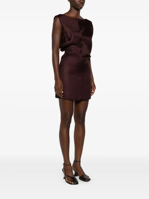 KHAITE silk mini dress - Red - zdjęcie produktu nr 2