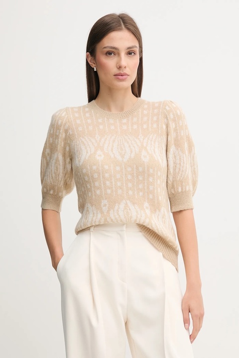 Joop! sweter z domieszką moheru damski kolor beżowy lekki 30047620 - zdjęcie produktu nr 2