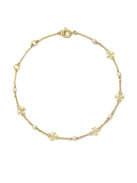 Tory Burch Kira pearl-chain bracelet - Gold - zdjęcie produktu nr 1