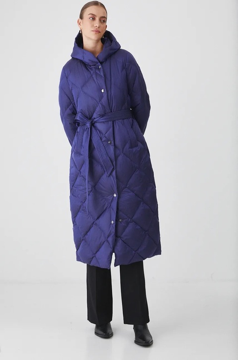 Medicine płaszcz puchowy kolor fioletowy zimowy - zdjęcie produktu nr 1