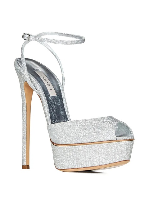 Casadei 140mm Flora Jolly sandals - Silver - zdjęcie produktu nr 2