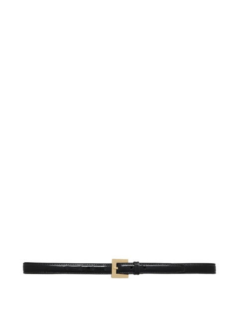 ANINE BING patent-leather belt - Black - zdjęcie produktu nr 1