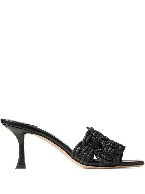 Jimmy Choo 70mm Chara mules - Black - zdjęcie produktu nr 1