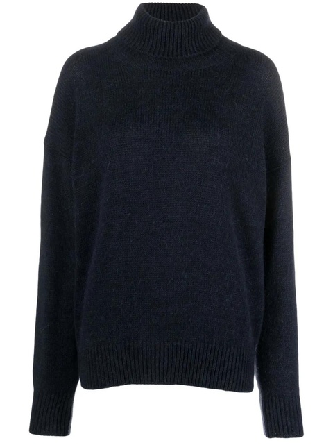 Alysi two-tone roll-neck jumper - Blue - zdjęcie produktu nr 1
