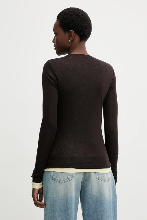 Miss Sixty longsleeve z dodatkiem wełny 2-pack kolor brązowy 6S3SJ3360A - zdjęcie produktu nr 1