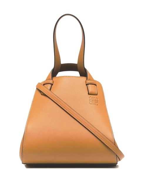 LOEWE Hammock Nugget logo-embossed mini bag - Brown - zdjęcie produktu nr 1