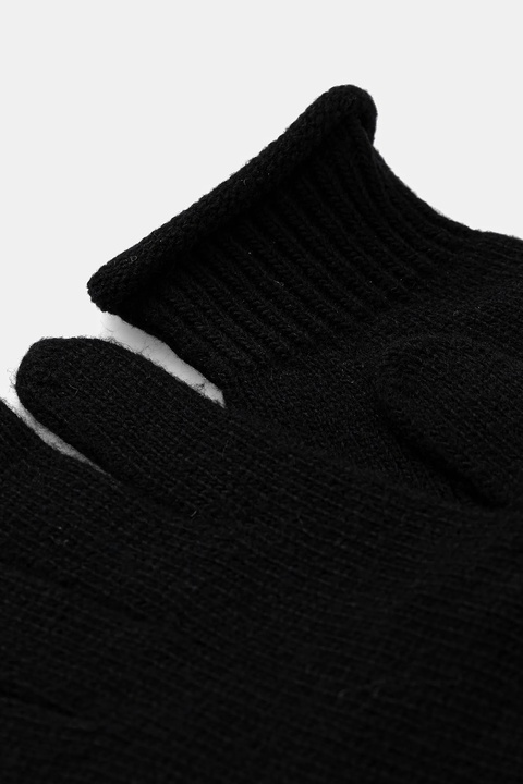 Sisley rękawiczki z domieszką wełny kolor czarny 122HMG001 - zdjęcie produktu nr 2