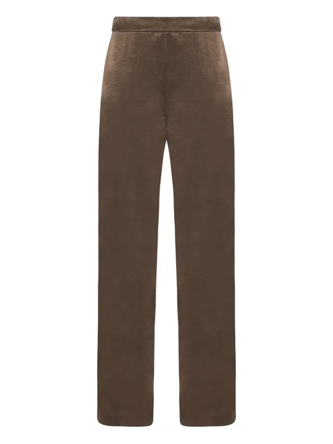 The Row Miros satin-finish trousers - Brown - zdjęcie produktu nr 1