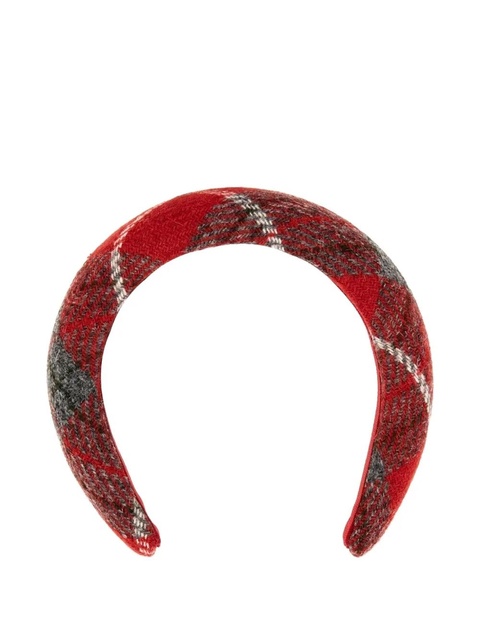 Vivienne Westwood tartan-pattern headband - Red - zdjęcie produktu nr 2