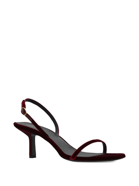 NEOUS 80mm velvet-textured heeled sandals - zdjęcie produktu nr 1