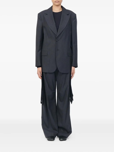 MM6 Maison Margiela pinstripe tie jacket - Grey - zdjęcie produktu nr 1