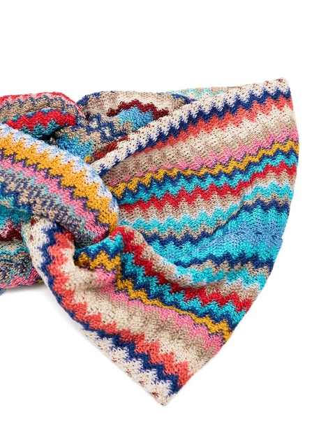 Missoni knitted headband - Blue - zdjęcie produktu nr 2