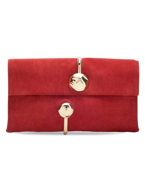 Simkhai Amaya suede clutch - Red - zdjęcie produktu nr 2