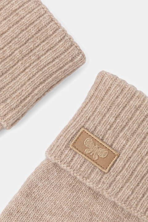 Weekend Max Mara rękawiczki wełniane ZAMIANEW damskie kolor beżowy 2525566055600 - zdjęcie produktu nr 2