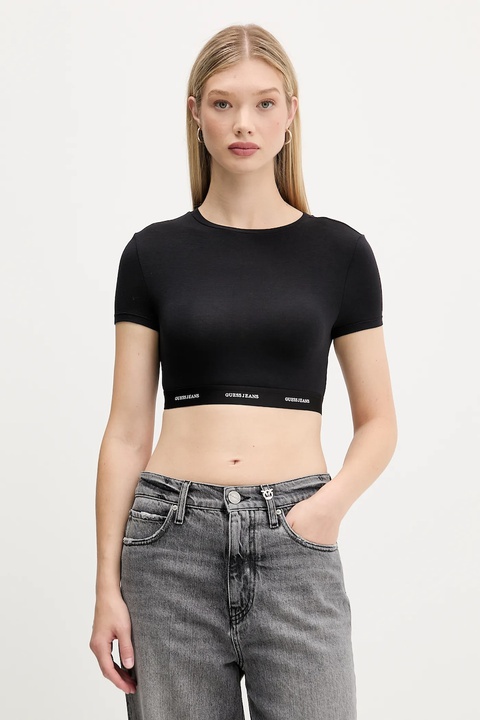 Guess Jeans t-shirt damski kolor czarny W5YZ02 KBBU1 - zdjęcie produktu nr 1