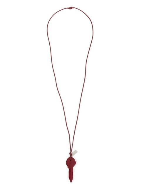 MM6 Maison Margiela Candle Waxed key-pendant necklace - Red - zdjęcie produktu nr 1