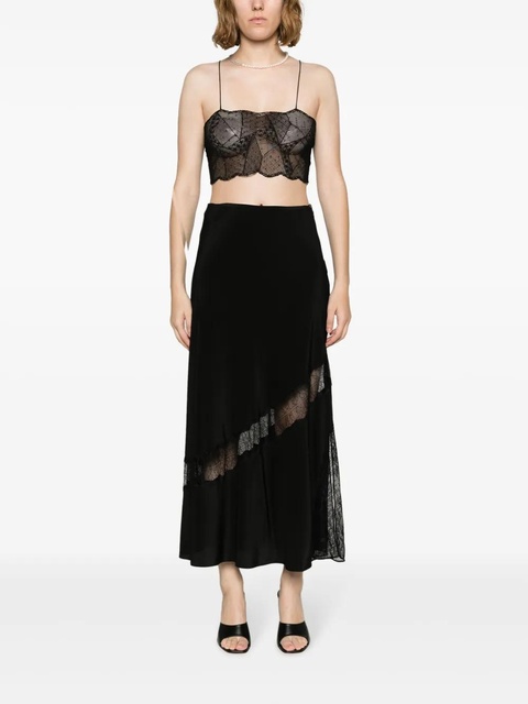 Zadig&Voltaire Jayal silk midi skirt - Black - zdjęcie produktu nr 2