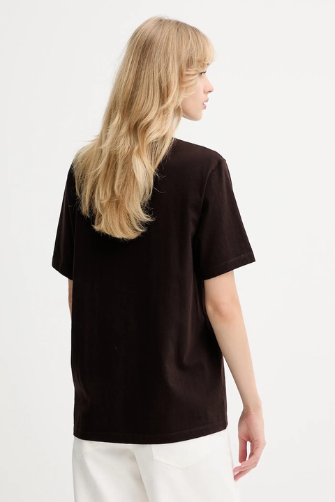 ZADIG&VOLTAIRE t-shirt bawełniany damski kolor brązowy JWTS02845 - zdjęcie produktu nr 2