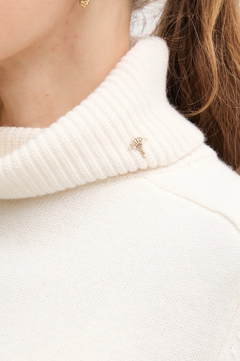 Joop! sweter z dodatkiem wełny damski kolor beżowy z golfem 30049417 - zdjęcie produktu nr 2