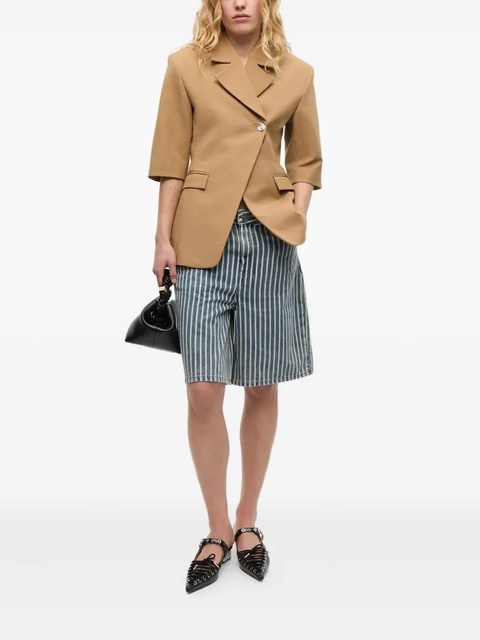 GANNI short-sleeved blazer - Neutrals - zdjęcie produktu nr 2