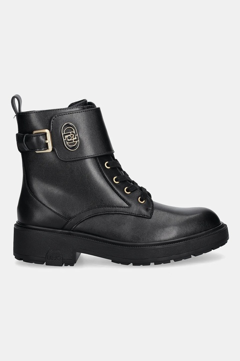 Liu Jo workery skórzane LONDON 03 damskie kolor czarny na płaskim obcasie SF5029P010222222 - zdjęcie produktu nr 1