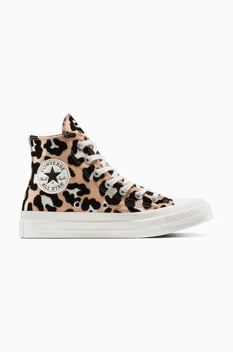 Converse trampki Chuck 70 Leopard kolor beżowy A14945C - zdjęcie produktu nr 1