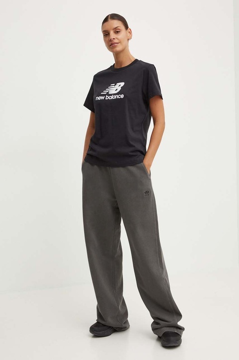 New Balance t-shirt bawełniany Sport Essentials damski kolor czarny WT41502BK - zdjęcie produktu nr 2