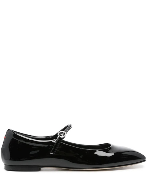 Aeyde Uma leather ballerina shoes - Black - zdjęcie produktu nr 1